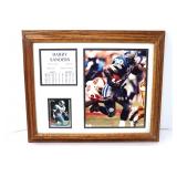 Framed Barry Sanders Lions Photo & Card Display
