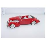 Vintage Red Convertible Toy Car Model Classic 1930