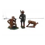 Barclay Vintage Lead Toy Soldiers Lot of 3 WWII