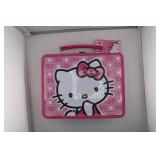 Hello Kitty Pink Metal Lunch Box Tin