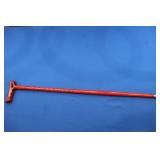 Decorative Red Wooden Walking Cane