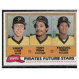 1981 Topps #551 Pirates Future Stars (Vance Law...