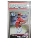 Sixto Sanchez 2017 Bowman #SS Auto- PSA 10