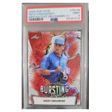 Roch Cholowsky 2025 Leaf Red Shmr. #TB46 1/1 PSA 9