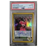 Spencer Rattler 24 Score Sig Gold Zone #345 PSA 10