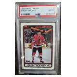 Jeremy Roenick 1990 Topps Tiffany #7- PSA 8