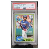 Ronald Acuna Jr 2018 Tps Arc. #212 Silver/99 PSA 9