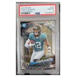 Travis Hunter 2025 Pizm #301 Lazer PSA 8