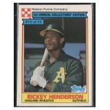 1984 Topps Ralston Purina #15 Rickey Henderson