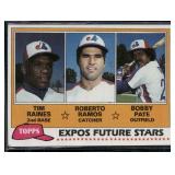 1981 Topps #479 Expos Future Stars (Tim Raines...