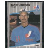 1989 Fleer #381e Randy Johnson : Sign over left...