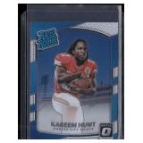 2017 Donruss Optic #182 Kareem Hunt Blue #/149