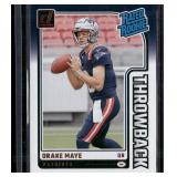 2024 Donruss #49 Drake Maye Rated Rookies...
