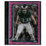 2025 Topps Chrome #252 Cooper DeJean Pink Wave...