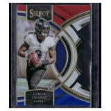 2023 Panini Select #190 Lamar Jackson Black and...