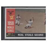1960 Topps #385a 1959 World Series Game #1 -...