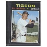 1971 Topps #265a Jim Northrup : Dark black blob...