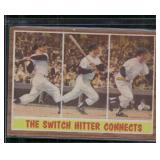 1962 Topps #318 The Switch Hitter Connects