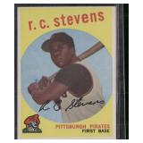 1959 Topps #282b R.C. Stevens : Gray/darker back