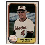 1981 Fleer #178 Earl Weaver