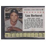 1961 Post Cereal (F278-33) #43b Lou Berberet :...