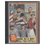 1962 Topps #135a Babe as a Boy