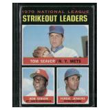 1971 Topps #72 1970 National League Strikeout...