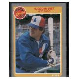 1985 Fleer #640 4,000th Hit (Pete Rose)