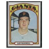 1972 Topps #720 Sam McDowell