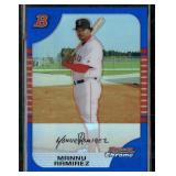 2005 Bowman Chrome #130 Manny Ramirez Blue...