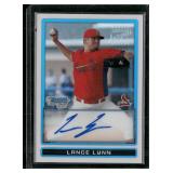 2009 Bowman #BCP115 Lance Lynn Chrome Autograph...