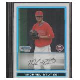 2009 Bowman #BCP62 Michael Stutes Chrome...