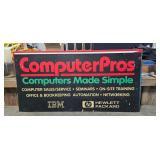 Computer Pros Signage, 46in x 96in