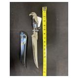 Eagle ornamental knife with matching sheath