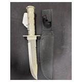 Stainless steel steel knife with sheath new