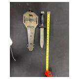 Dagger with plastic sheath