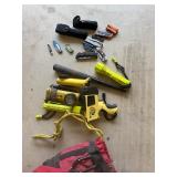 Flashlight and knifes