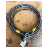 Lockable cable and lock with key