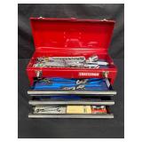 One craftsman toolbox with tools