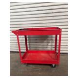 Stalwart Red 2-Shelf Utility Cart