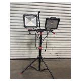 Husky twin-head LED work light