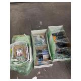 3 boxes of miscellaneous tools and plumbing parts