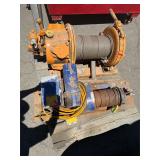 One pallet containing two cable hoist
