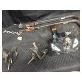 Round bar hitch set up