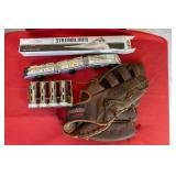 Misc Lot Coin Changer, Baseball Glove, Wind Up Str