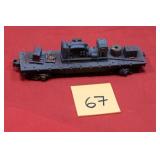 Custom Kit Bash Military Car K-Line Flat Car + Eng