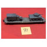 Custom Kit Bash Military Car Extended Flat Car