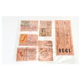 Early Hunting Licenses with Duck Stamps
