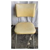 Yellow Upholstery Chrome Chair
