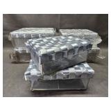 Decorative Ribbon & Mesh Stacking Boxes